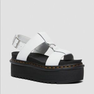 Dr Martens FRANCIS LEATHER PLATFORM STRAP SANDALS Size 7